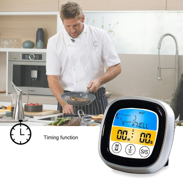 Kitchen Food Digital Display Touch Field Barbecue Thermometer