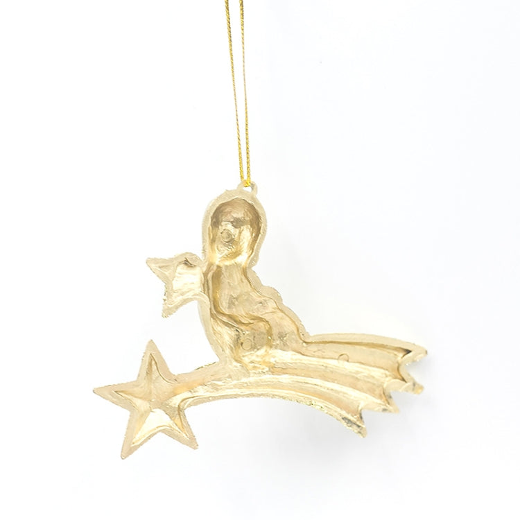 2 PCS  ChristmasGold Powder Acrylic Angel Pendant Ornament-Reluova