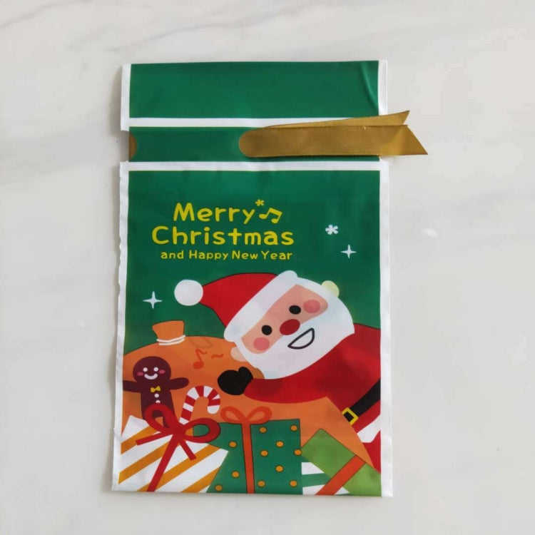 50pcs / Pack Christmas Gift Bag Candy Biscuit Drawstring Bundle Christmas Cookie Bag