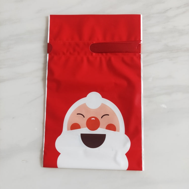 50pcs / Pack Christmas Gift Bag Candy Biscuit Drawstring Bundle Christmas Cookie Bag My Store