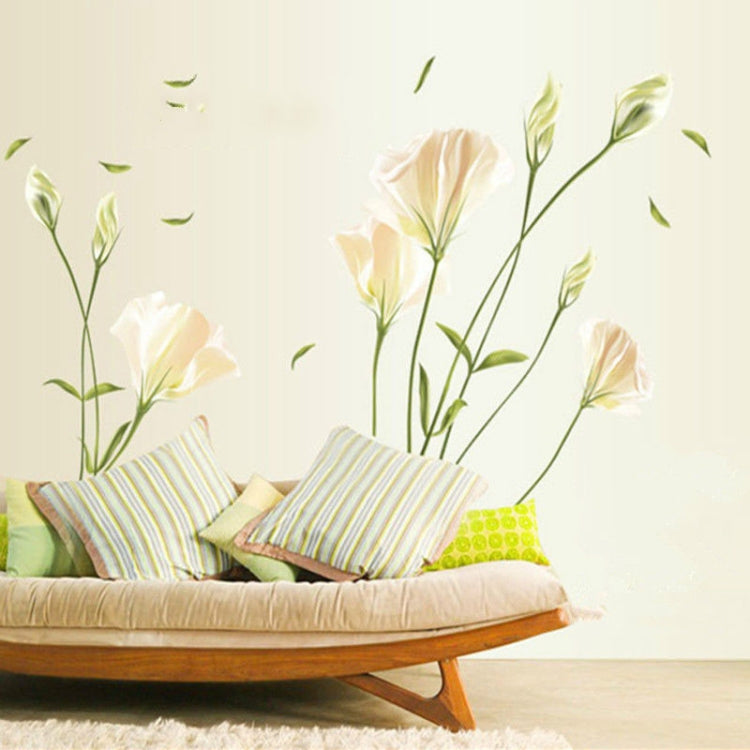 Lily Wall Sticker Removable Living Room TV Wall Sofa Background Bedroom Romantic Warm Sticker Sticker My Store