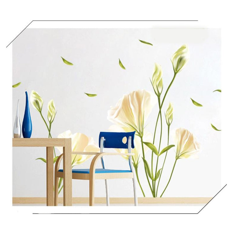 Lily Wall Sticker Removable Living Room TV Wall Sofa Background Bedroom Romantic Warm Sticker Sticker My Store