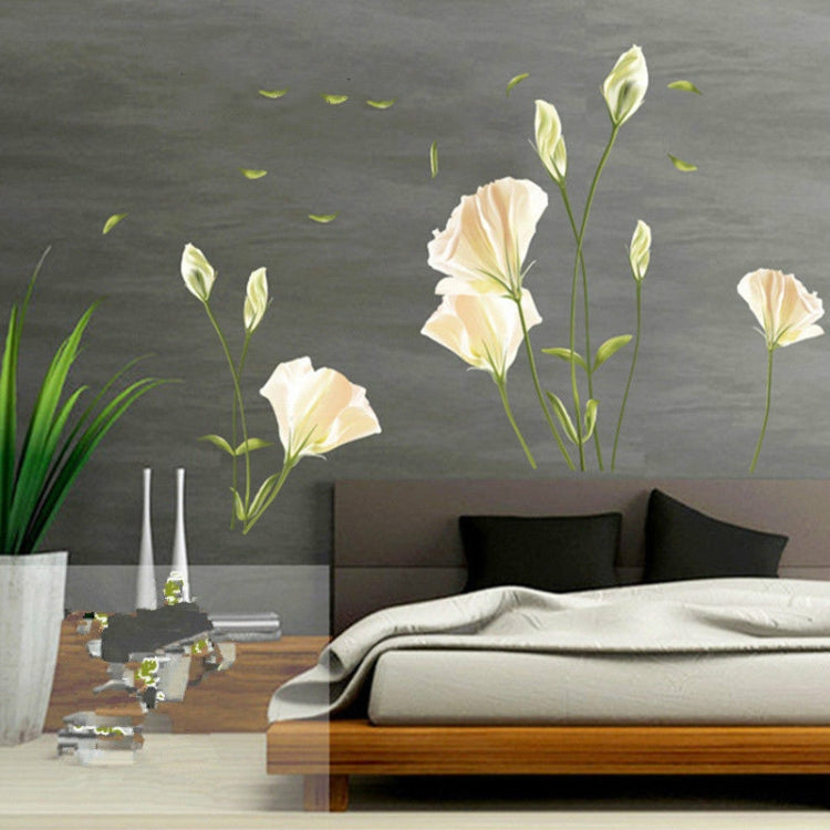 Lily Wall Sticker Removable Living Room TV Wall Sofa Background Bedroom Romantic Warm Sticker Sticker My Store