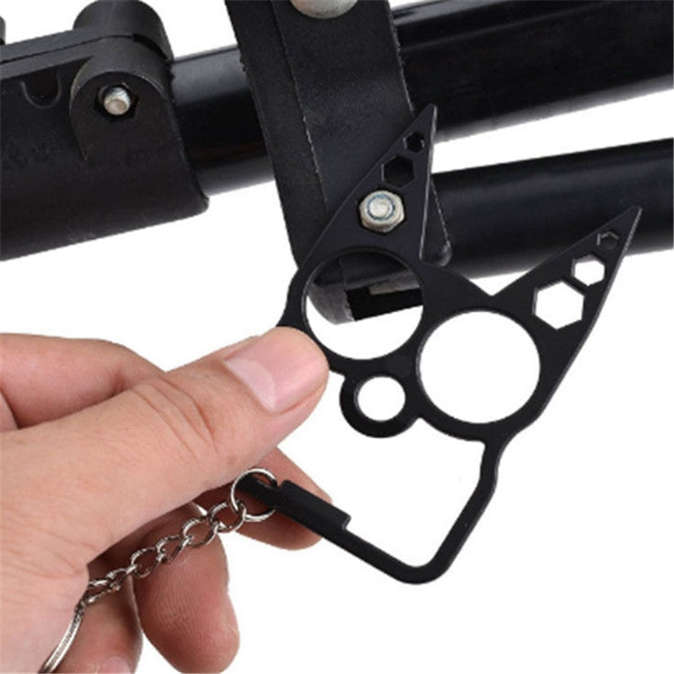 Multifunctional Outdoor Self-defense Double Finger Buckle Can Break The Window, Random Color Delivery