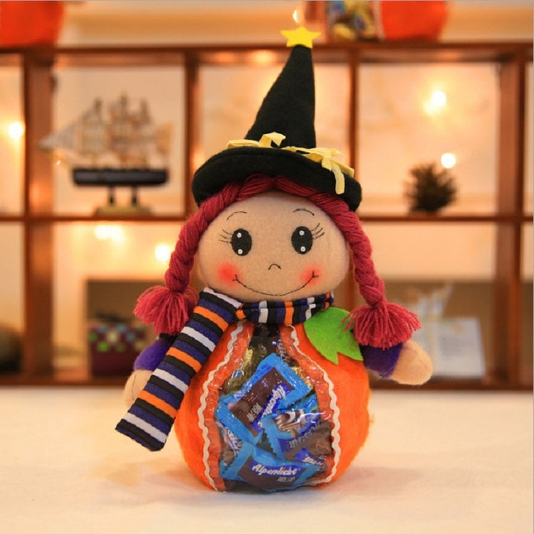 Halloween Cute Cartoon Transparent Plastic Bags Party Decorations Halloween Candy Backpack My Store