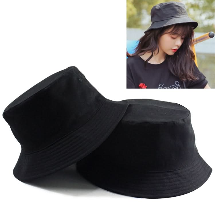 Solid Color Cotton Double-sided Wearable Fisherman Hat for Women Reluova