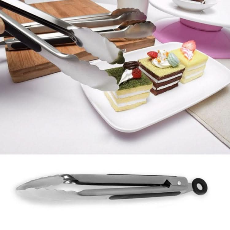 Stainless Steel Silicone Handle Kitchen Food Meat Barbecue Clip - Reluova