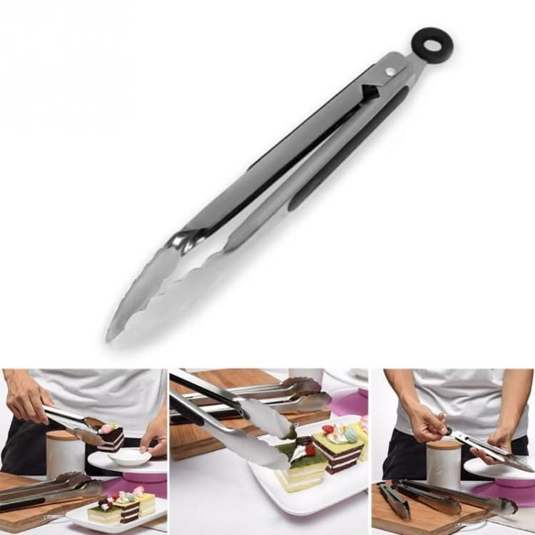 Stainless Steel Silicone Handle Kitchen Food Meat Barbecue Clip - Reluova