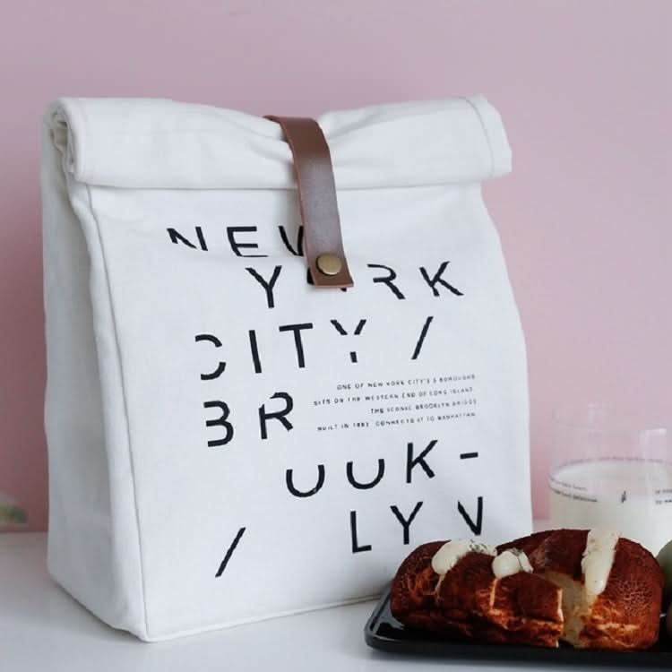 Simple Letter Lunch Box Insulation Picnic Bag - Reluova