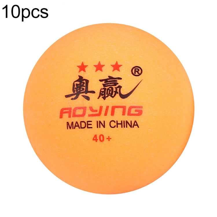 ROYING 10 PCS Professional ABS Table Tennis Training Ball, Diameter: 40mm