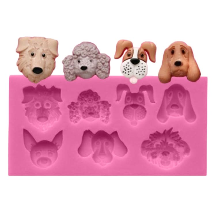 Dogs Shape Cartoon Silicone Fondant Cake Decorating Mold - Reluova