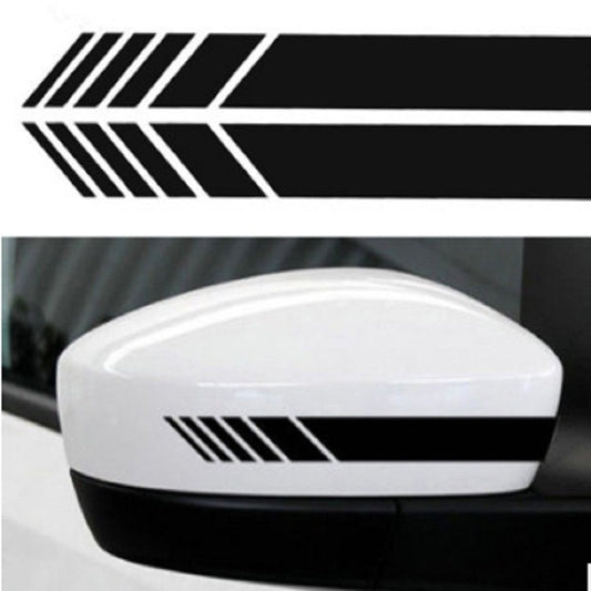 10 PCS Simple Rearview Mirror Car Stickers Rearview Mirror Personality Scratches Reflective Car Stickers