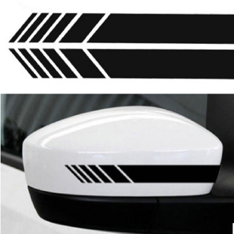 10 PCS Simple Rearview Mirror Car Stickers Rearview Mirror Personality Scratches Reflective Car Stickers - Reluova 