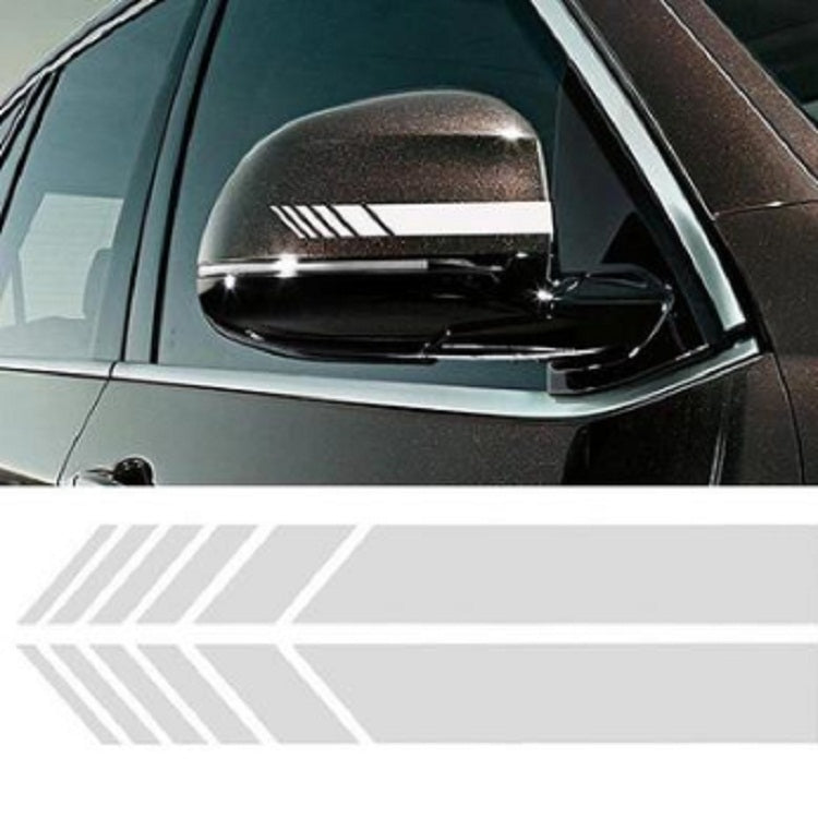 10 PCS Simple Rearview Mirror Car Stickers Rearview Mirror Personality Scratches Reflective Car Stickers - Reluova 