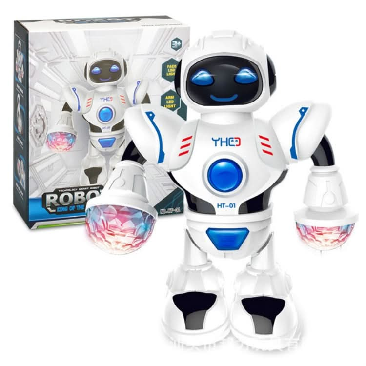 Electric Hyun Dance Robot LED Light Music Children's Educational Toys Reluova