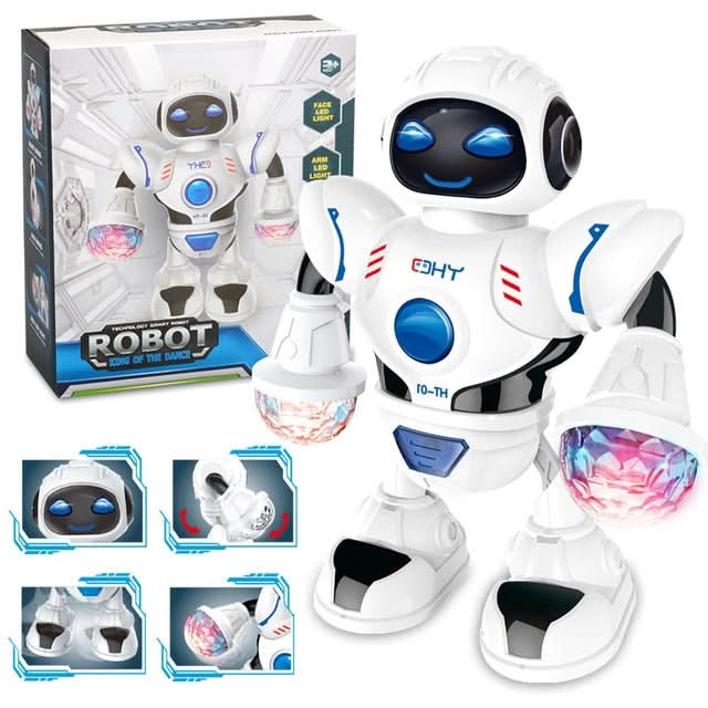 Electric Hyun Dance Robot LED Light Music Children's Educational Toys Reluova