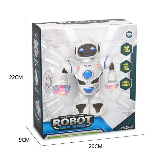 Electric Hyun Dance Robot LED Light Music Children's Educational Toys Reluova