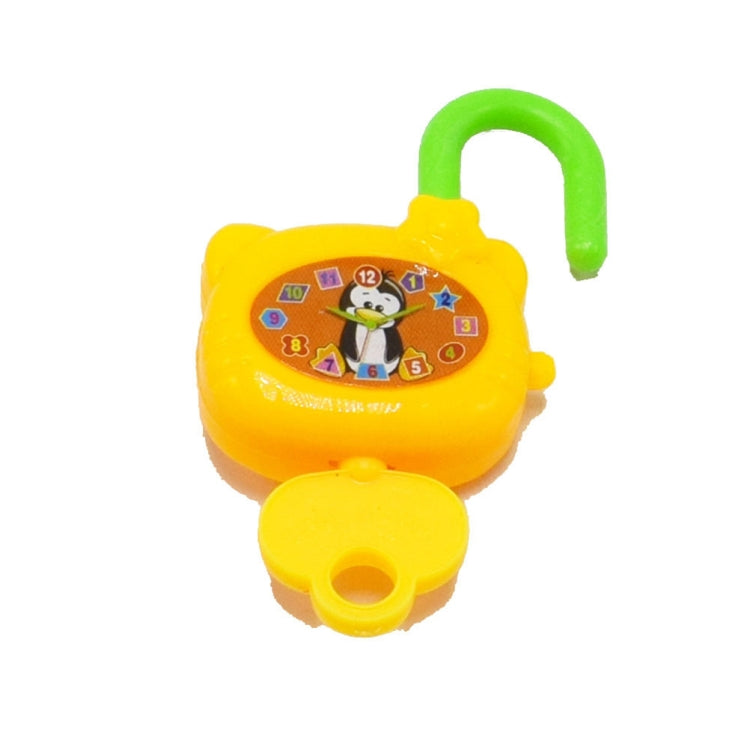 10 PCS Colorful Plastic Cartoon Toy Lock for Kids with Keys Birthday Toy, Random Color Delivery