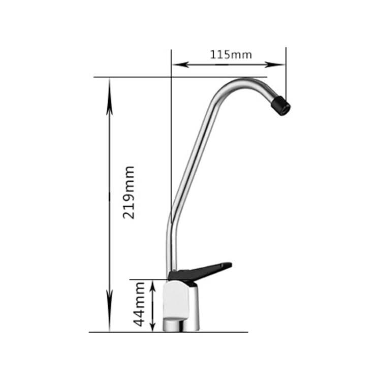 Kitchen Water Purifier Copper Single Cold Basin Gooseneck Shape Faucet - Reluova