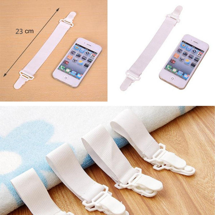 4 PCS  Non Slip Elastic Band Sheet Clips My Store