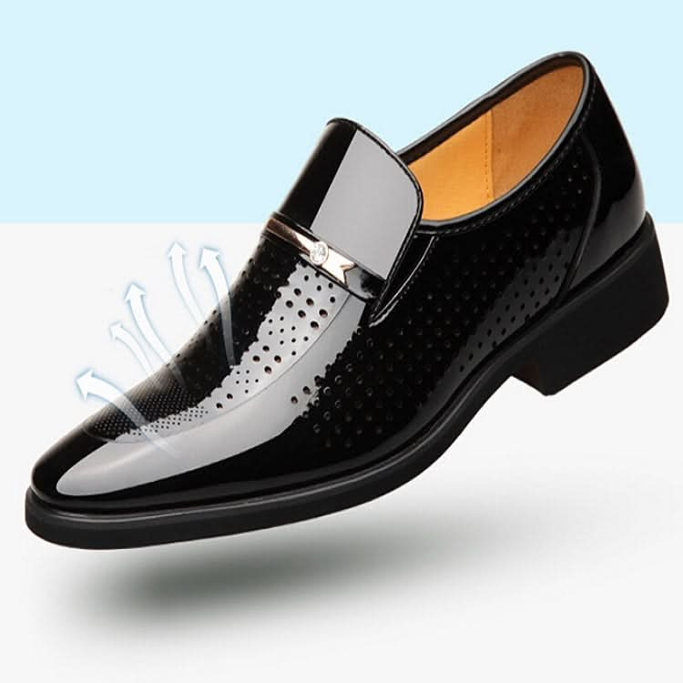 Men Hollow Breathable Shoes Comfortable Business Dress Shoes Reluova