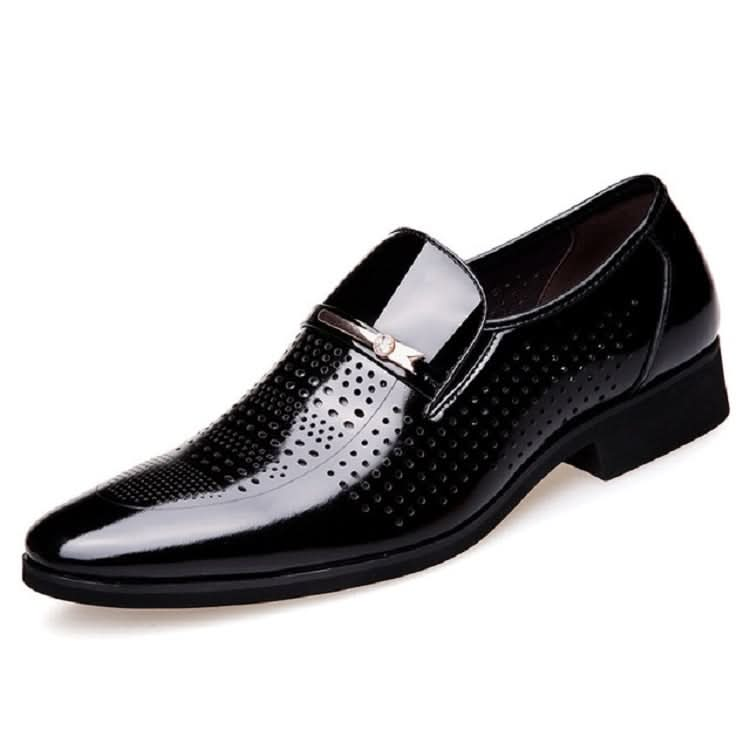 Men Hollow Breathable Shoes Comfortable Business Dress Shoes Reluova