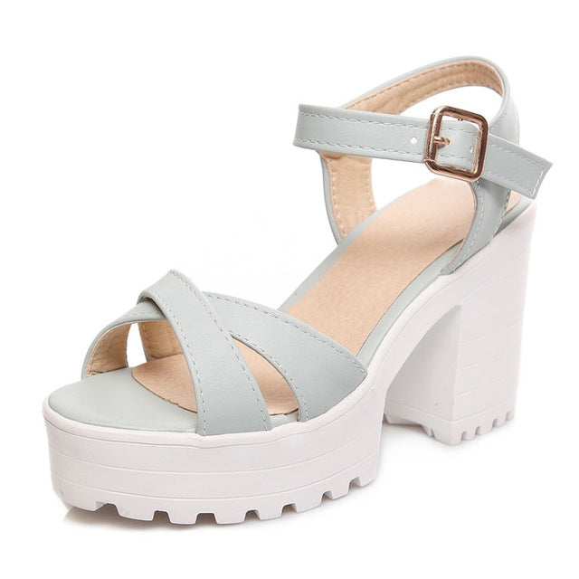 Platform Sandals High Heels Casual Shoes