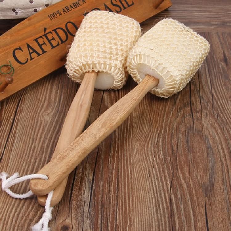 Natural Sisal Rubbing Back Brush Sponge Bath Brush