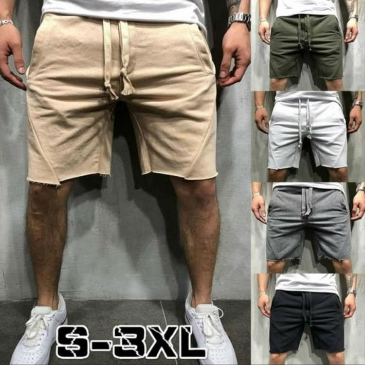 Men Solid Pocket Casual Summer Jogging Half Length Shorts Basketball Shorts Reluova