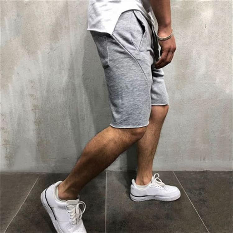 Men Solid Pocket Casual Summer Jogging Half Length Shorts Basketball Shorts Reluova