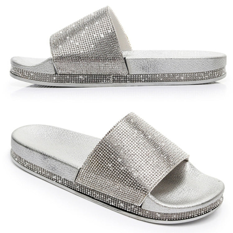 Rhinestone Women Slippers Bling Beach Slides