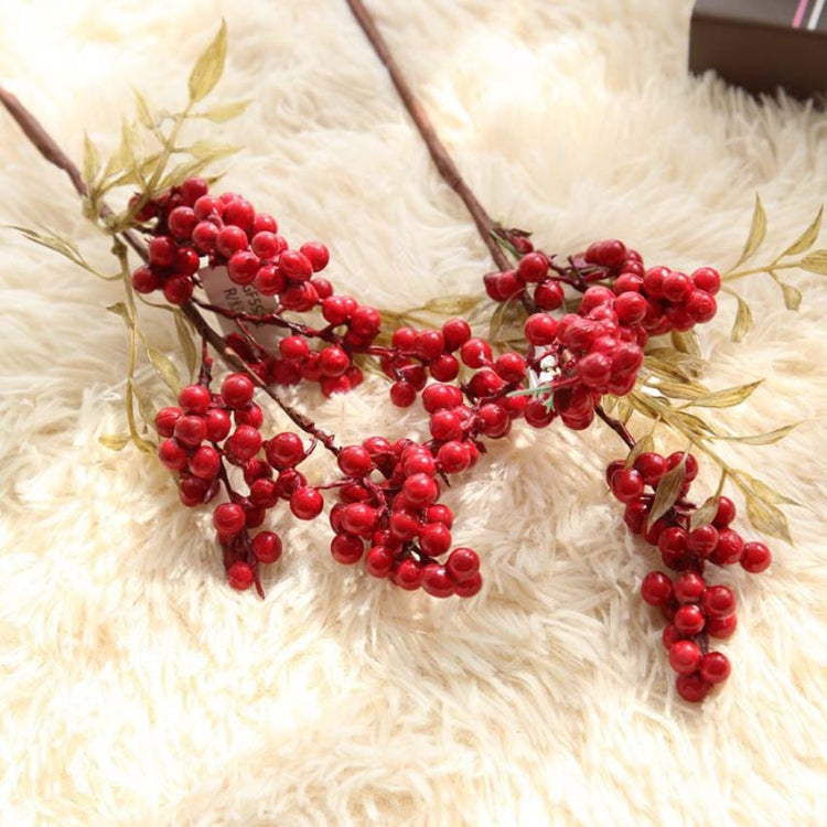 2 PCS Foam Cranberry Artificial Fruit Bouquet Wedding Decoration-Reluova