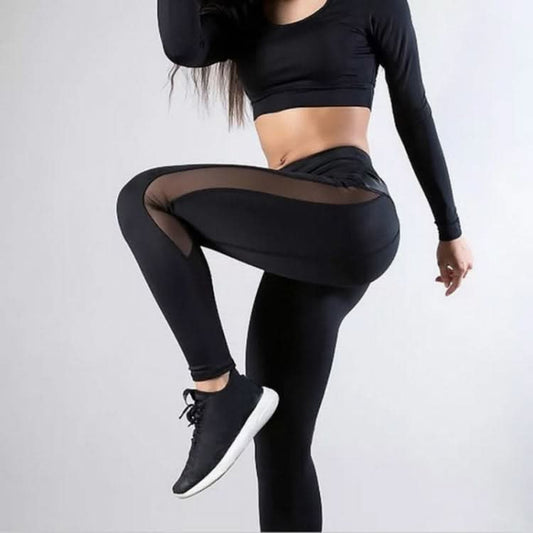 Women Leggings Sexy Pants Push Up Fitness Gym Leggins Running Mesh Leggins Seamless Workout Pants Reluova