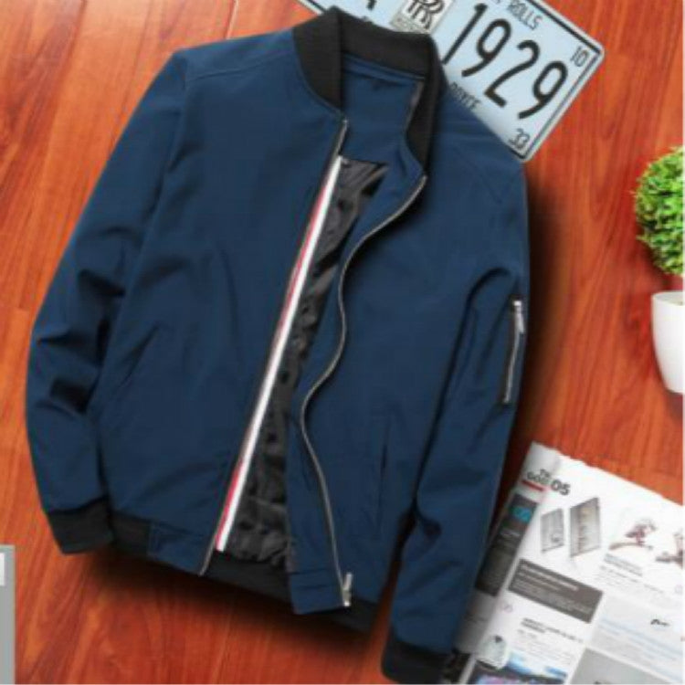 Men Zipper Jacket Male Casual Streetwear Hip Hop Slim Fit Pilot Coat Men Clothing