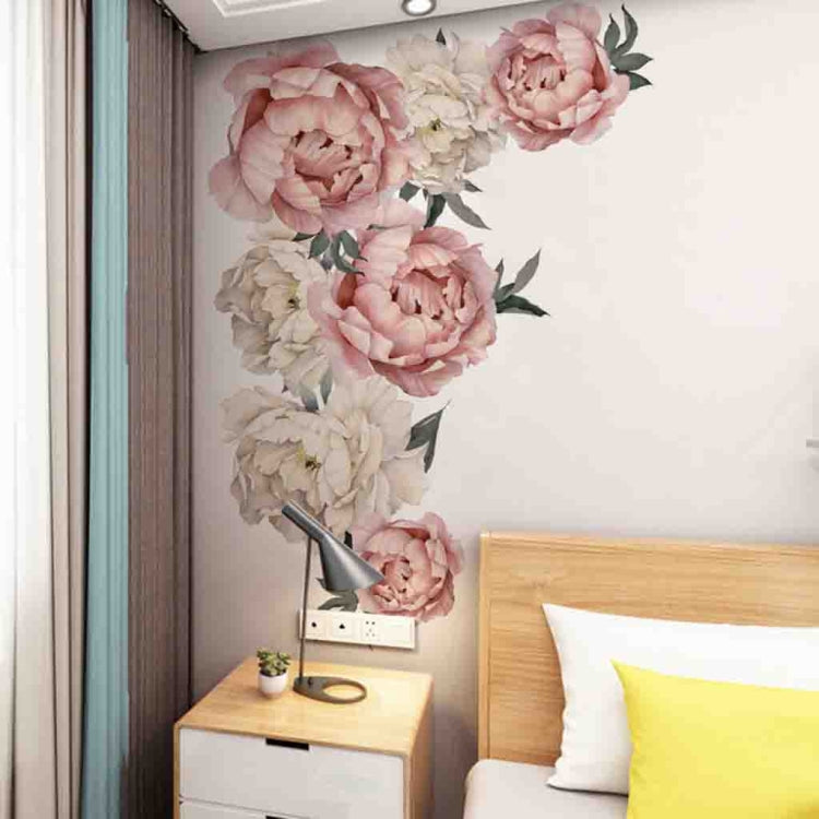 Peony Rose Flowers Wall Sticker Home Decor My Store