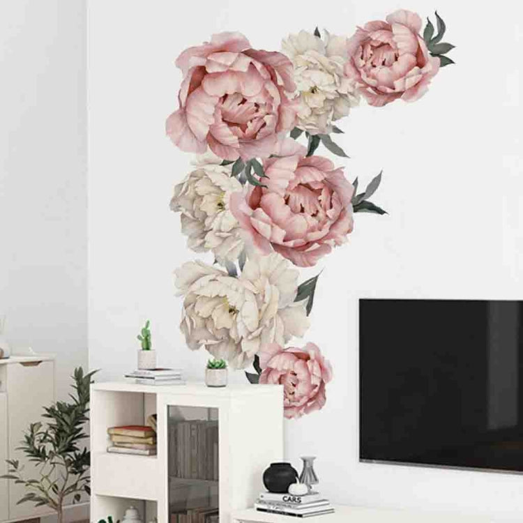 Peony Rose Flowers Wall Sticker Home Decor My Store