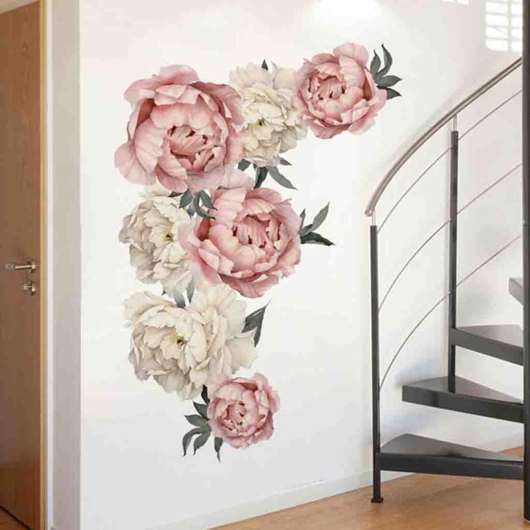 Peony Rose Flowers Wall Sticker Home Decor My Store