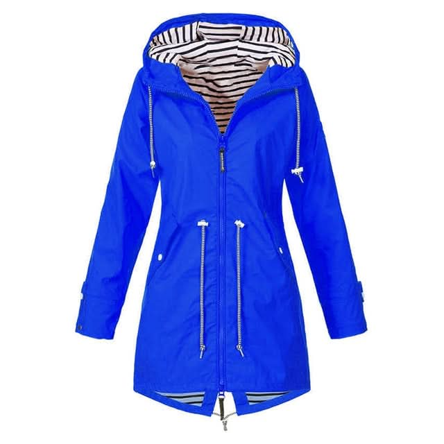 Women Waterproof Rain Jacket Hooded Raincoat, Series 2