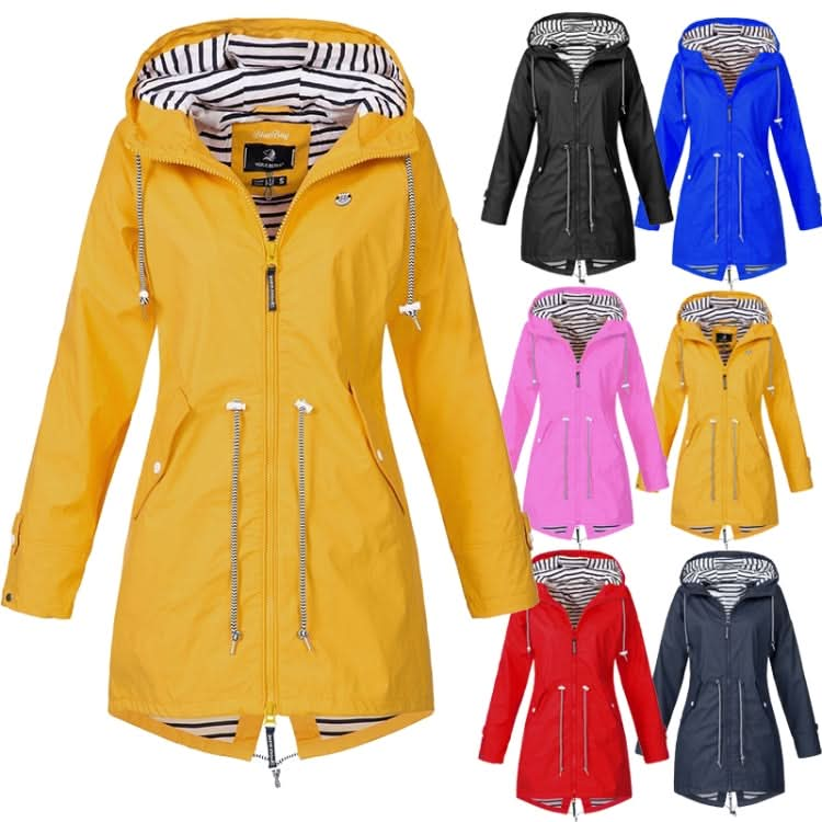 Women Waterproof Rain Jacket Hooded Raincoat, Series 1