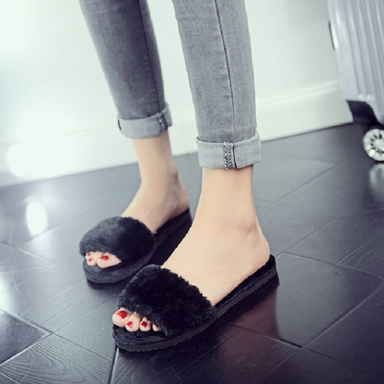 Plush Slippers Fashion Non-slip Soft Couple Slippers