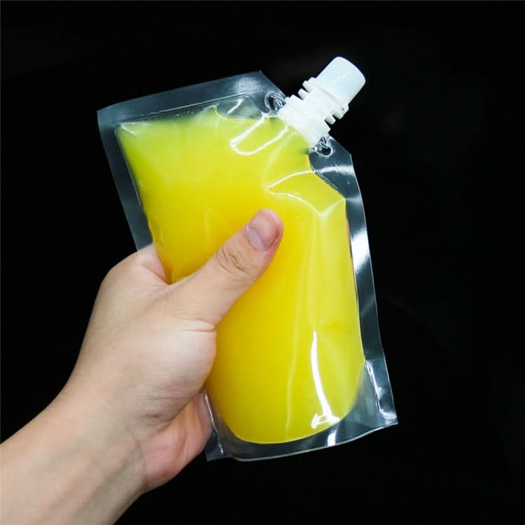 4 PCS Transparent Self-Supporting Mouth Bag Milk Juice Drink Outlet Wine Bag-Reluova