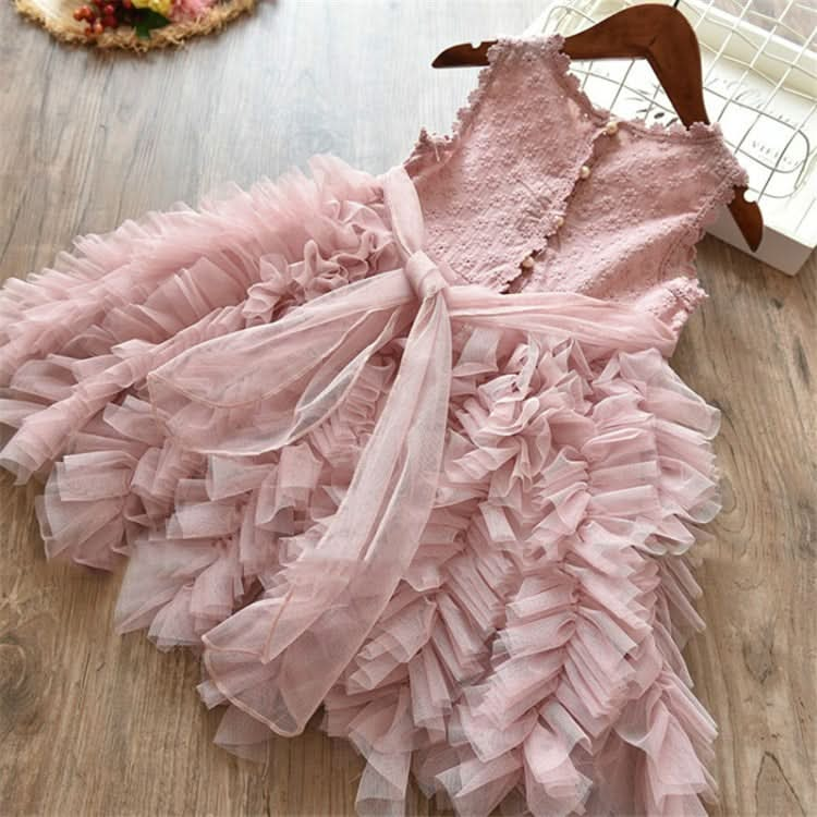 Summer Girls Sleeveless Tutu Lace Dress Reluova