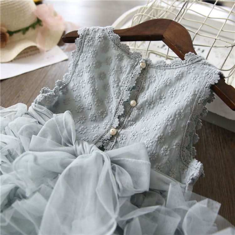 Summer Girls Sleeveless Tutu Lace Dress Reluova