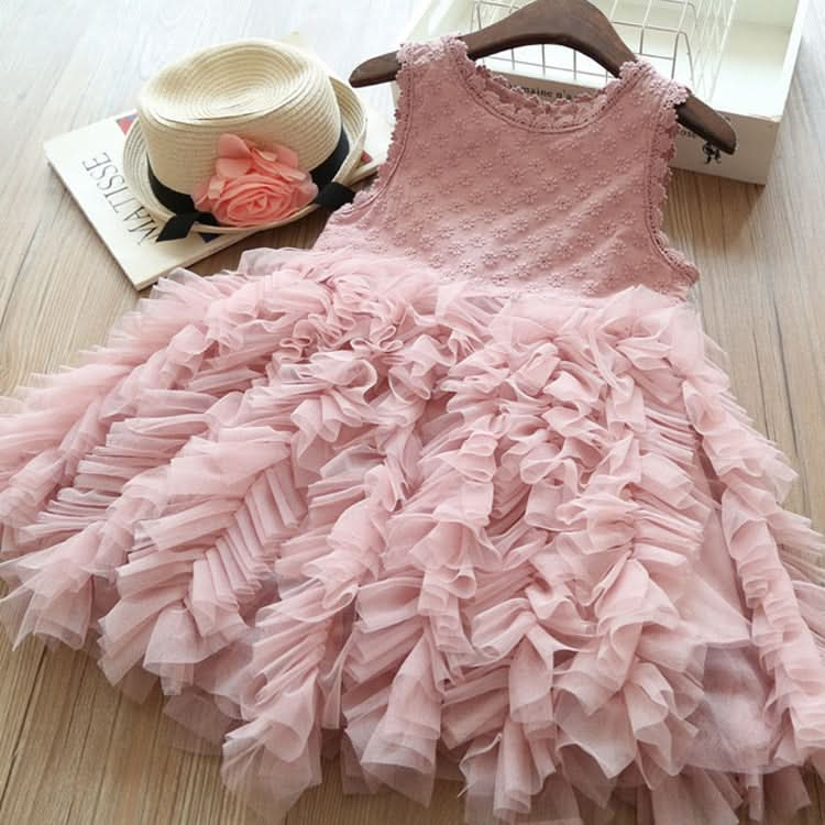 Summer Girls Sleeveless Tutu Lace Dress Reluova