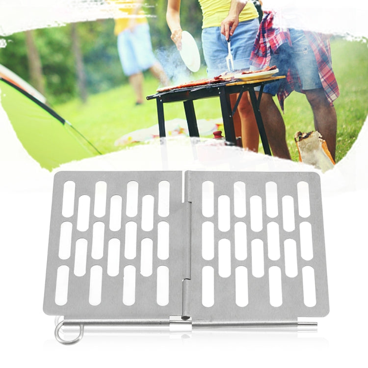 Stainless Steel Folding Barbecue Net  Portable BBQ Picnic Accessories Reluova