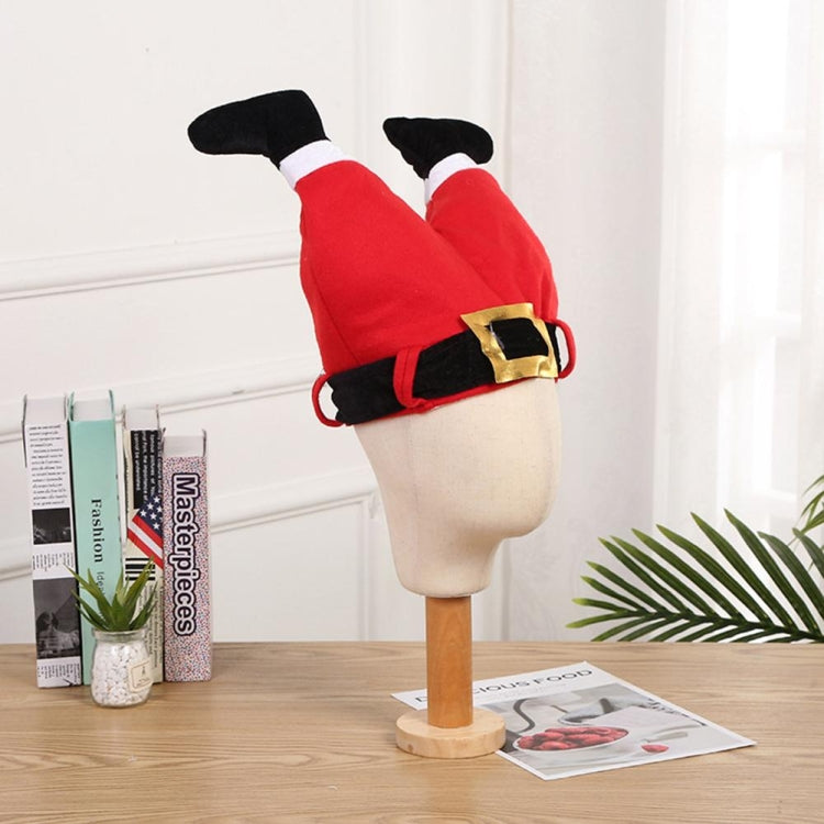 Christmas Party Santa Claus Leg Pants Plush Cap Decoration My Store