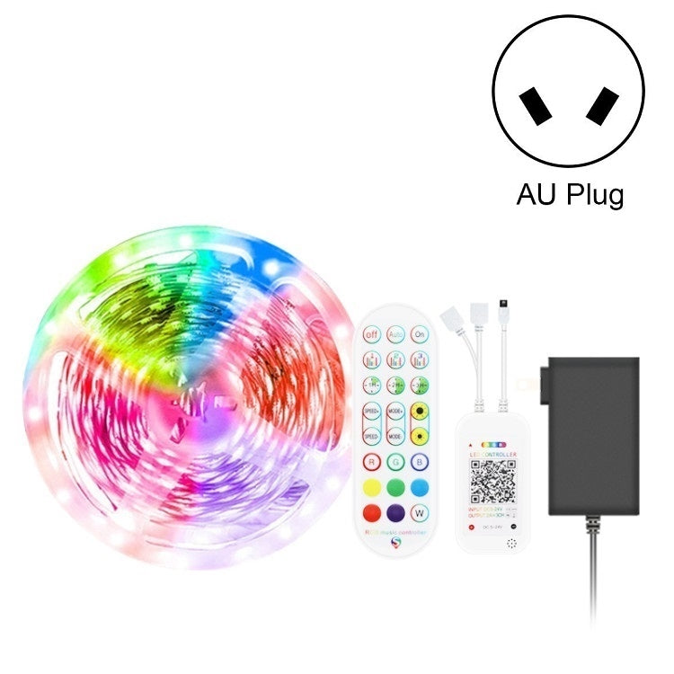 Bluetooth Suit Smart Music Sound Control Light Strip Non-waterproof 5050 RGB Colorful Atmosphere LED Light Strip With 24-Keys Remote Control, Series 2 My Store