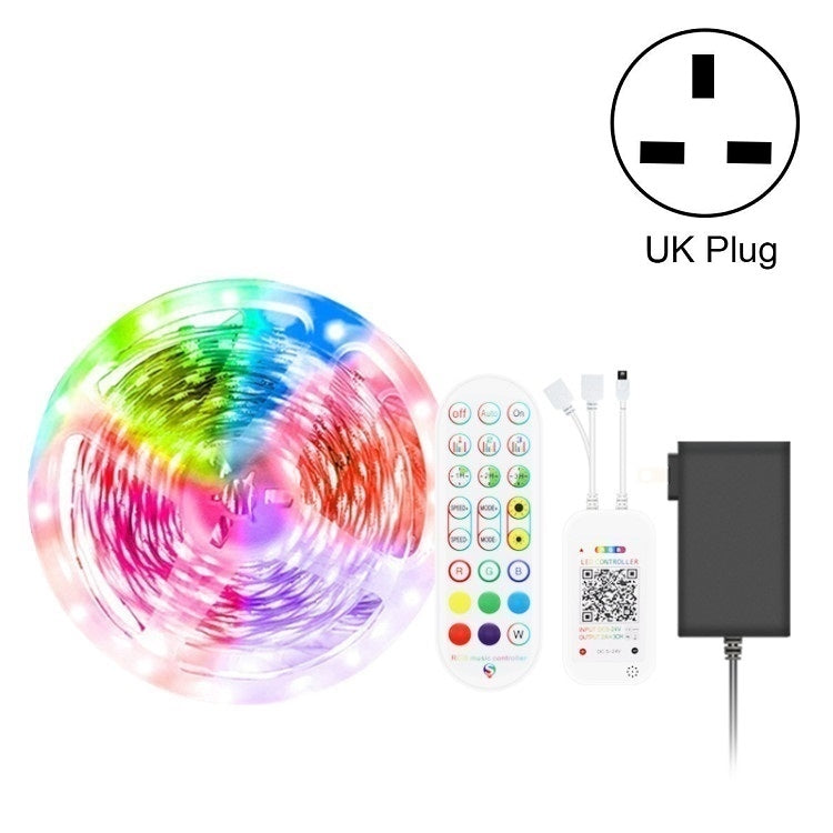 Bluetooth Suit Smart Music Sound Control Light Strip Non-waterproof 5050 RGB Colorful Atmosphere LED Light Strip With 24-Keys Remote Control, Series 1 My Store