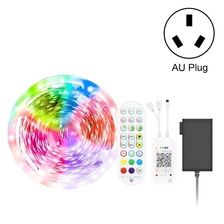 Bluetooth Suit Smart Music Sound Control Light Strip Non-waterproof 5050 RGB Colorful Atmosphere LED Light Strip With 24-Keys Remote Control, Series 1 My Store