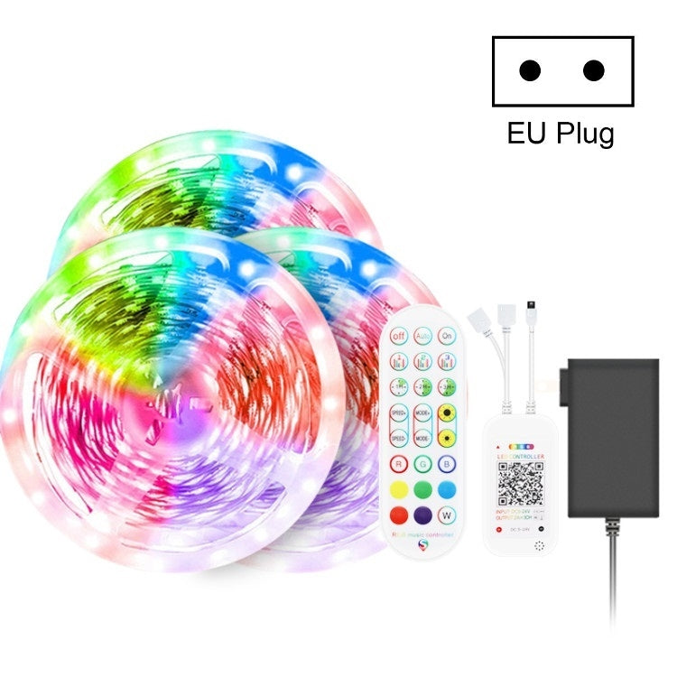 Bluetooth Suit Smart Music Sound Control Light Strip Non-waterproof 5050 RGB Colorful Atmosphere LED Light Strip With 24-Keys Remote Control, Series 1 My Store